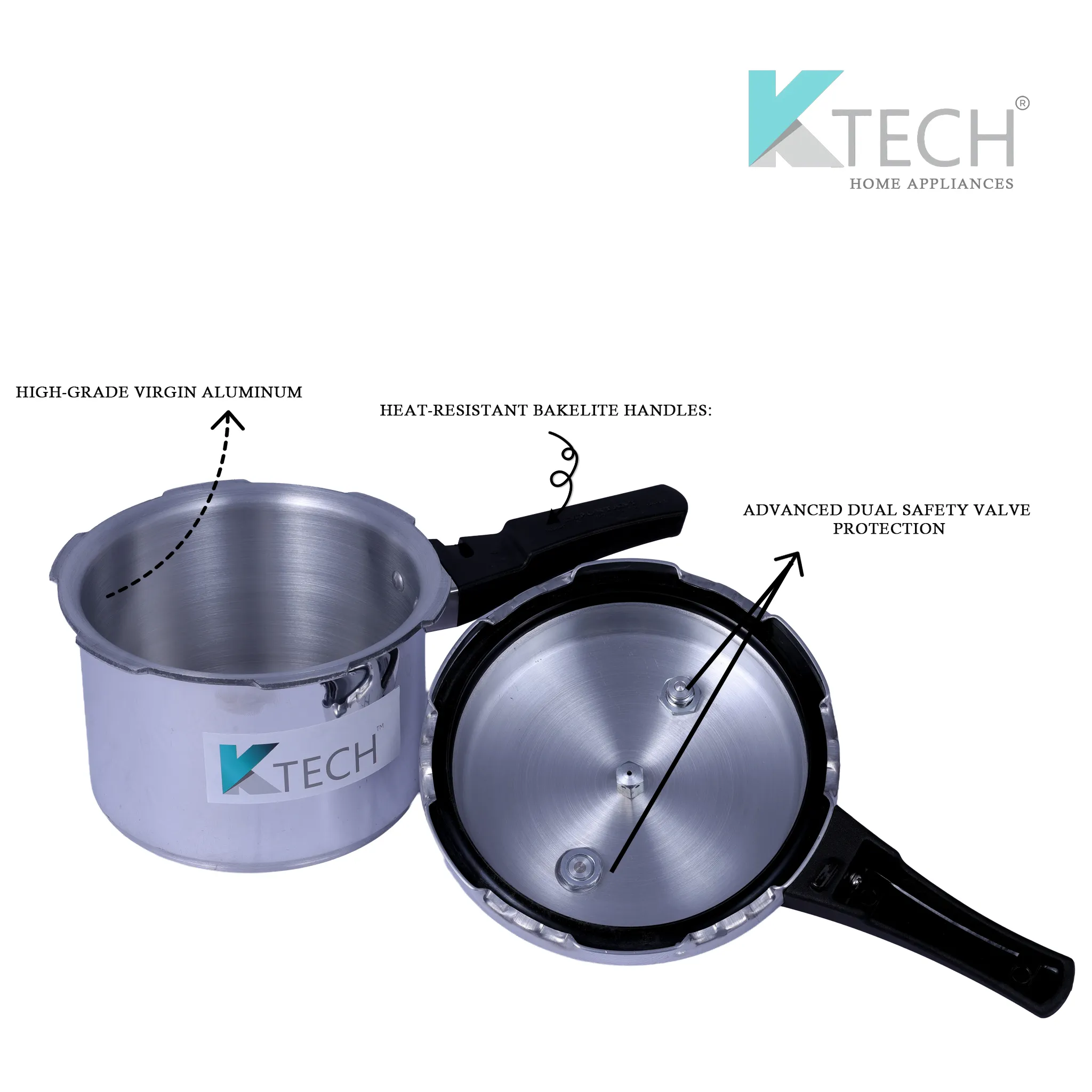KTECH PREMIUM 5  LITRE COOKER (GOLD)