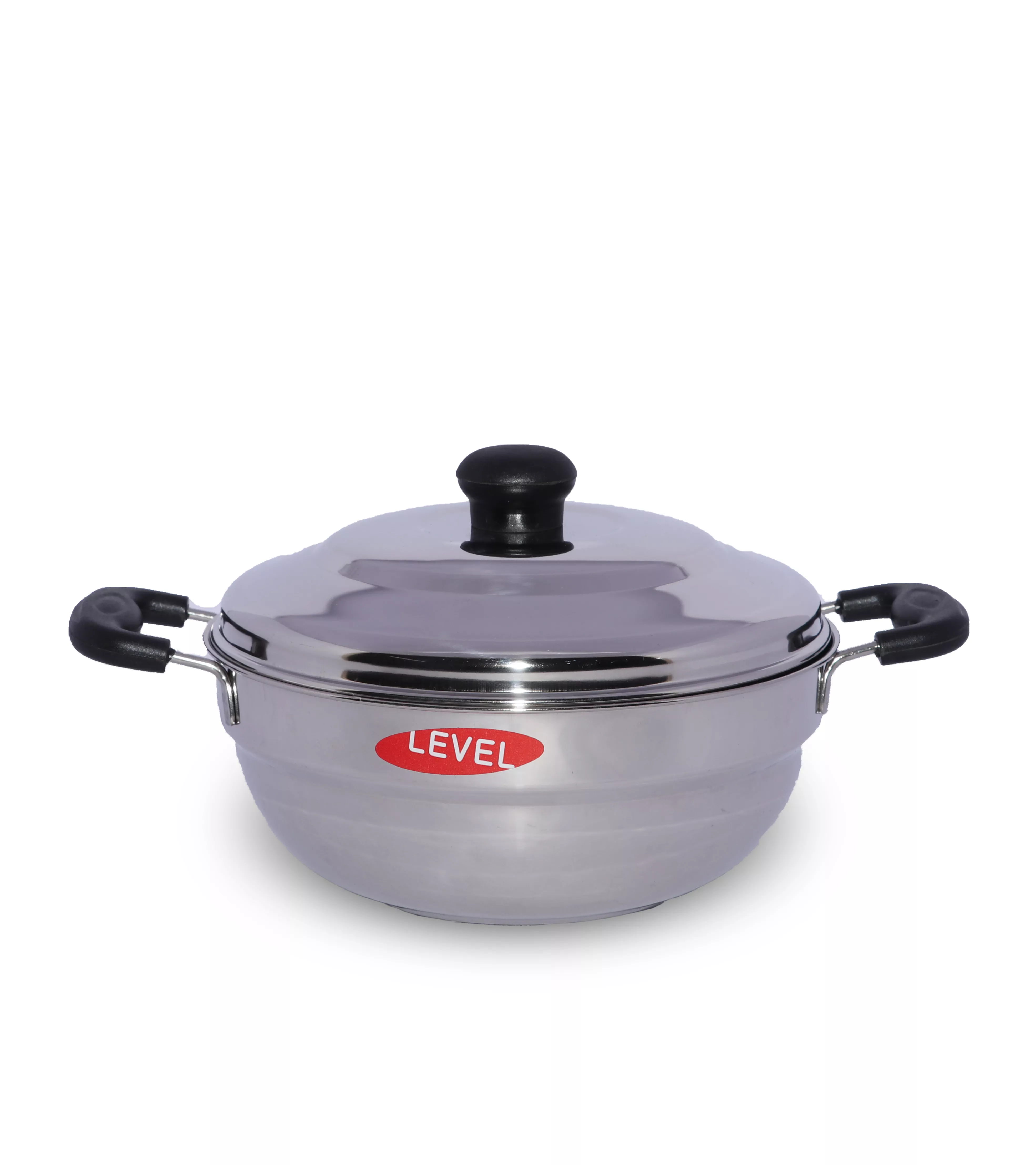 LEVEL STEEL CROWN MULTI KADAI(WITH IDLY PLATE 8PITS)